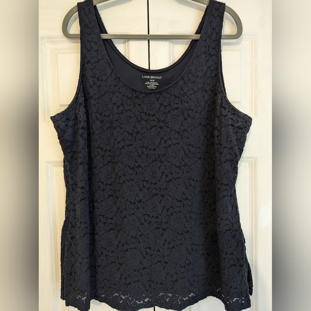 Lane Bryant Lace (lined) tank top